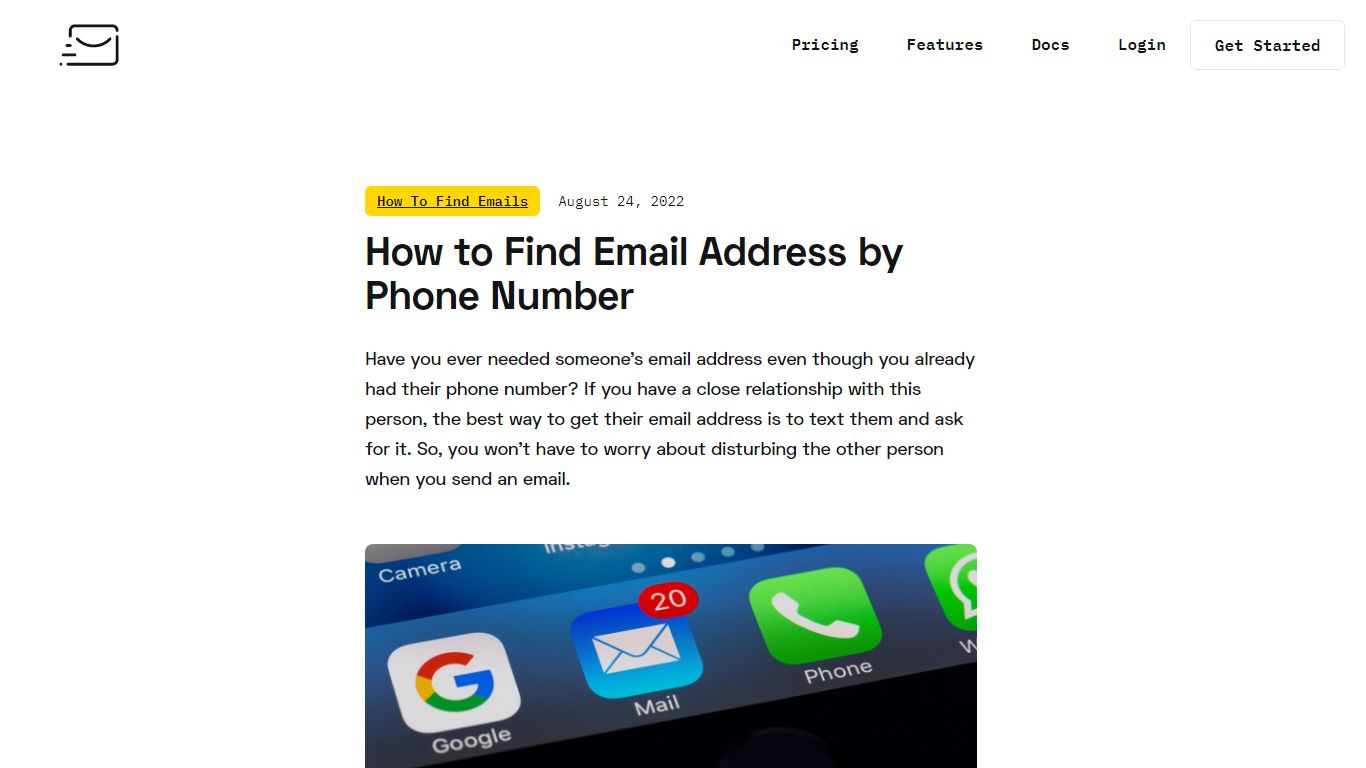 How to Find Email Address by Phone Number - Emailsearch.io
